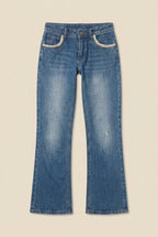 Crochet Vintage Jeans Größe XS – Detailansicht 2