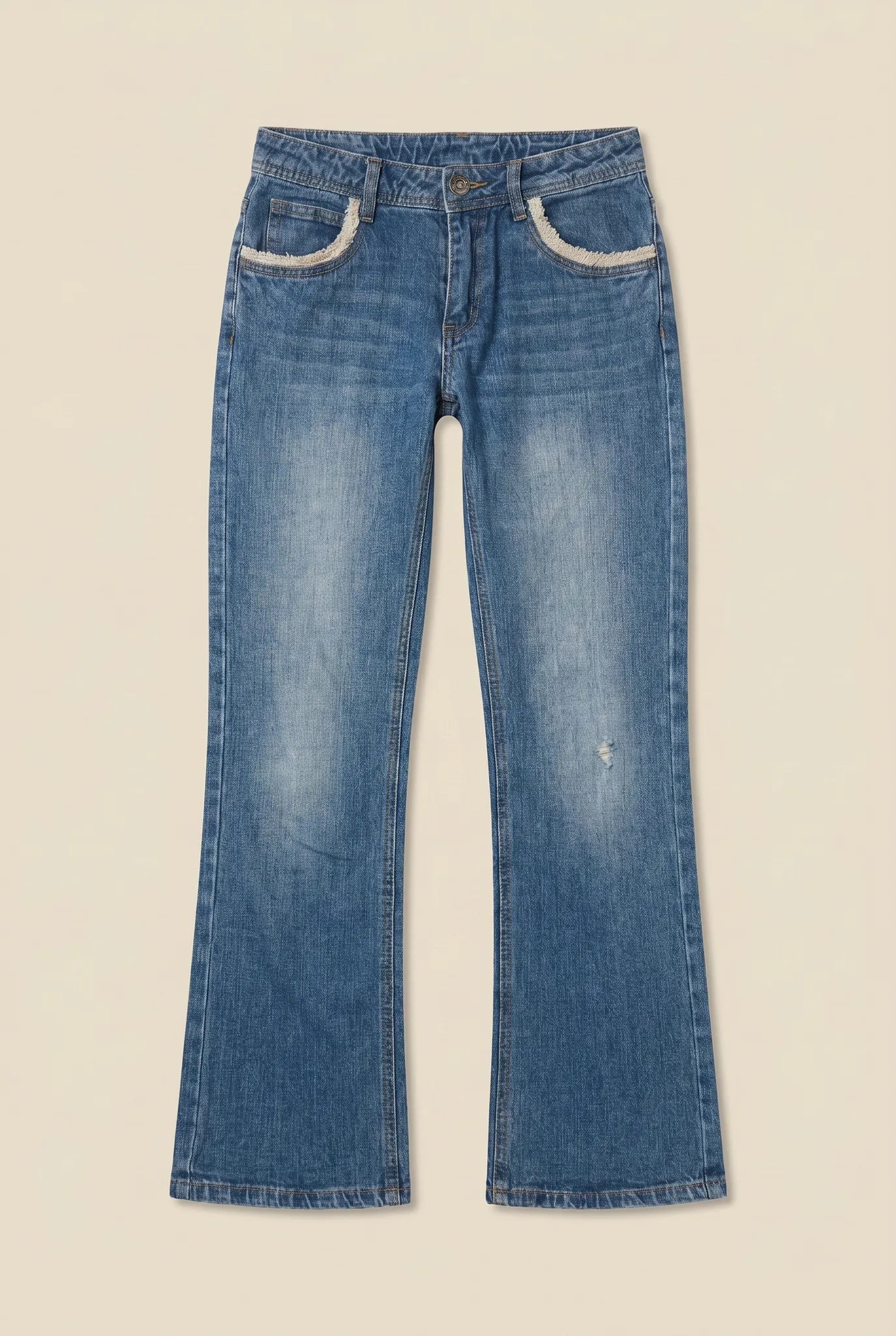 Crochet Vintage Jeans Größe XS – Detailansicht 2