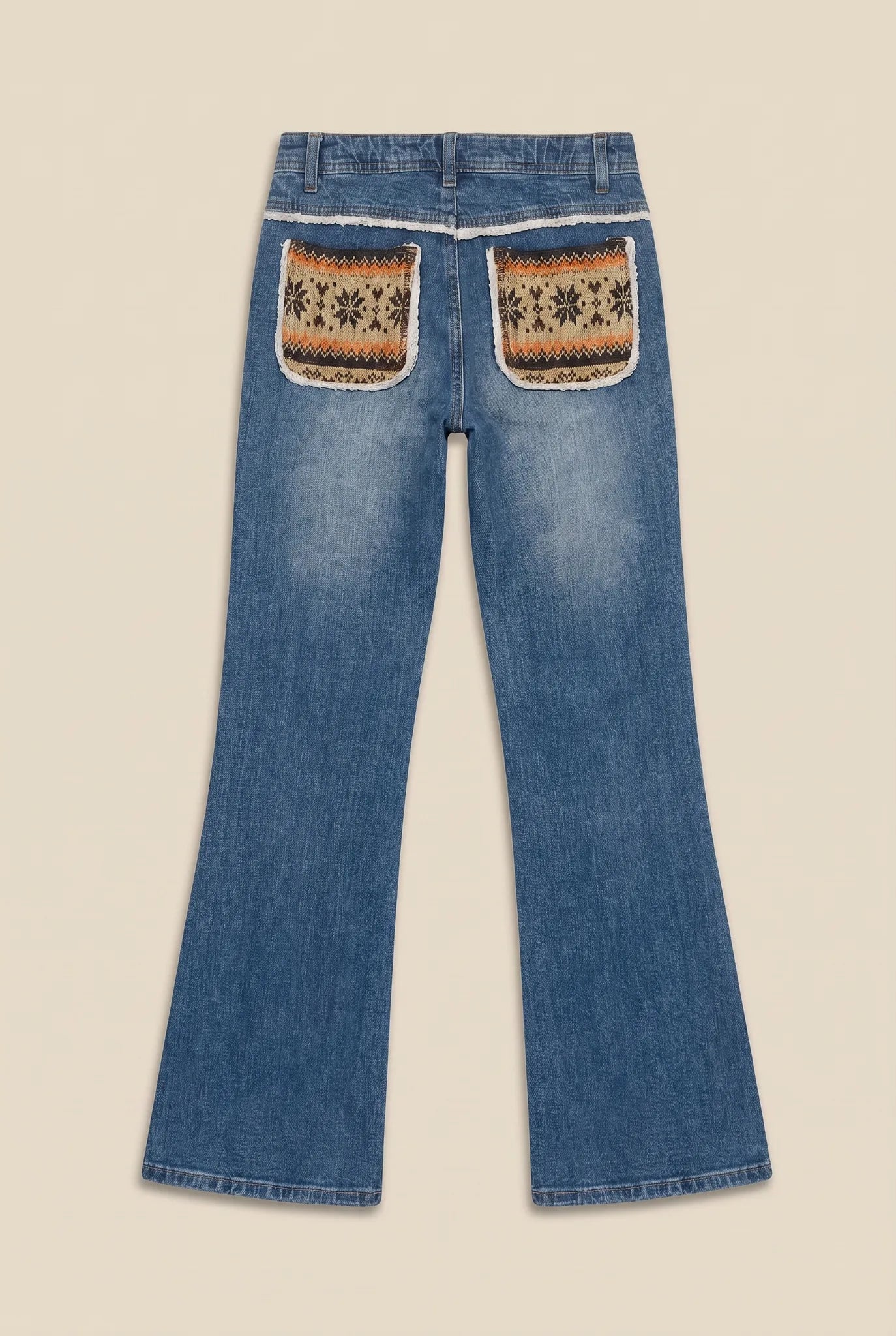 Crochet Vintage Jeans Größe XS – Detailansicht 3
