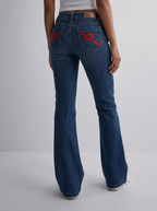 Rocawear Embroidered Y2K Flared Denim Jeans (L) yv.vintage