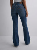 Embroidered Y2K Flared Denim Jeans (XS) yv.vintage
