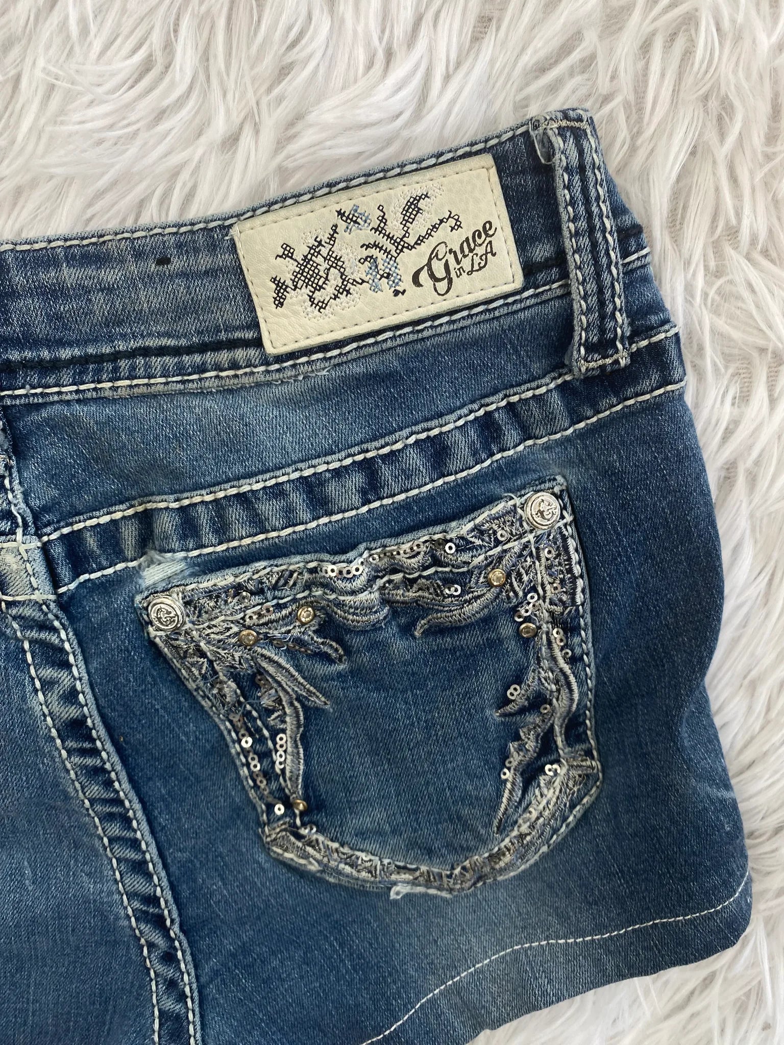 Grace Vintage Jeans Größe XXS – Detailansicht 4