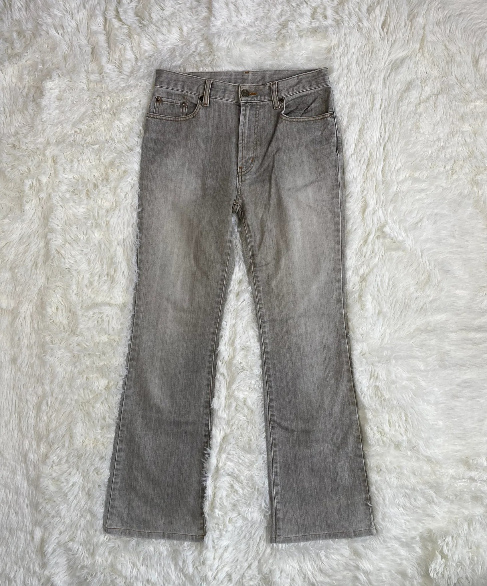 grey stitch Vintage Jeans Größe S – Detailansicht 4