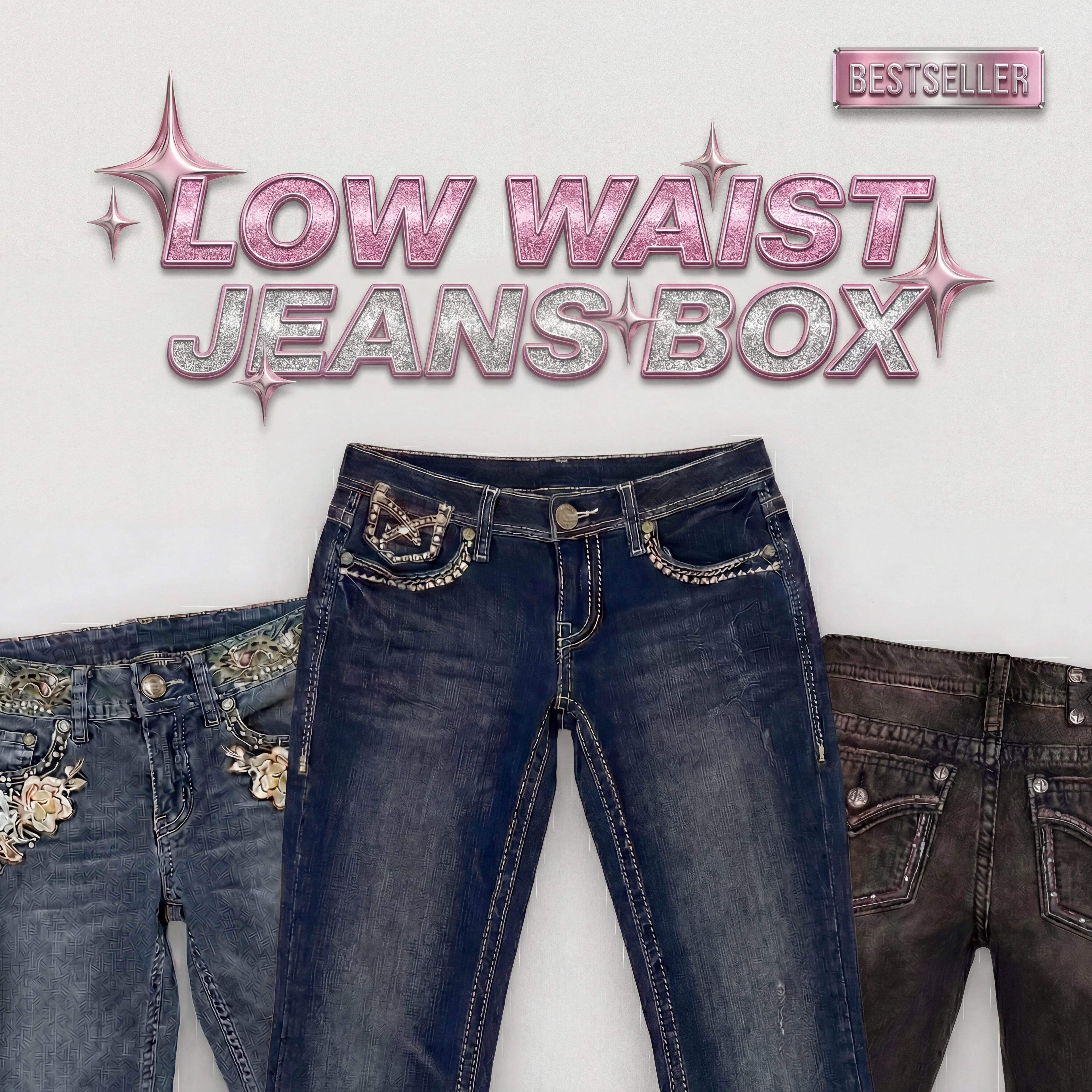Vintage Low Waist Jeans Box