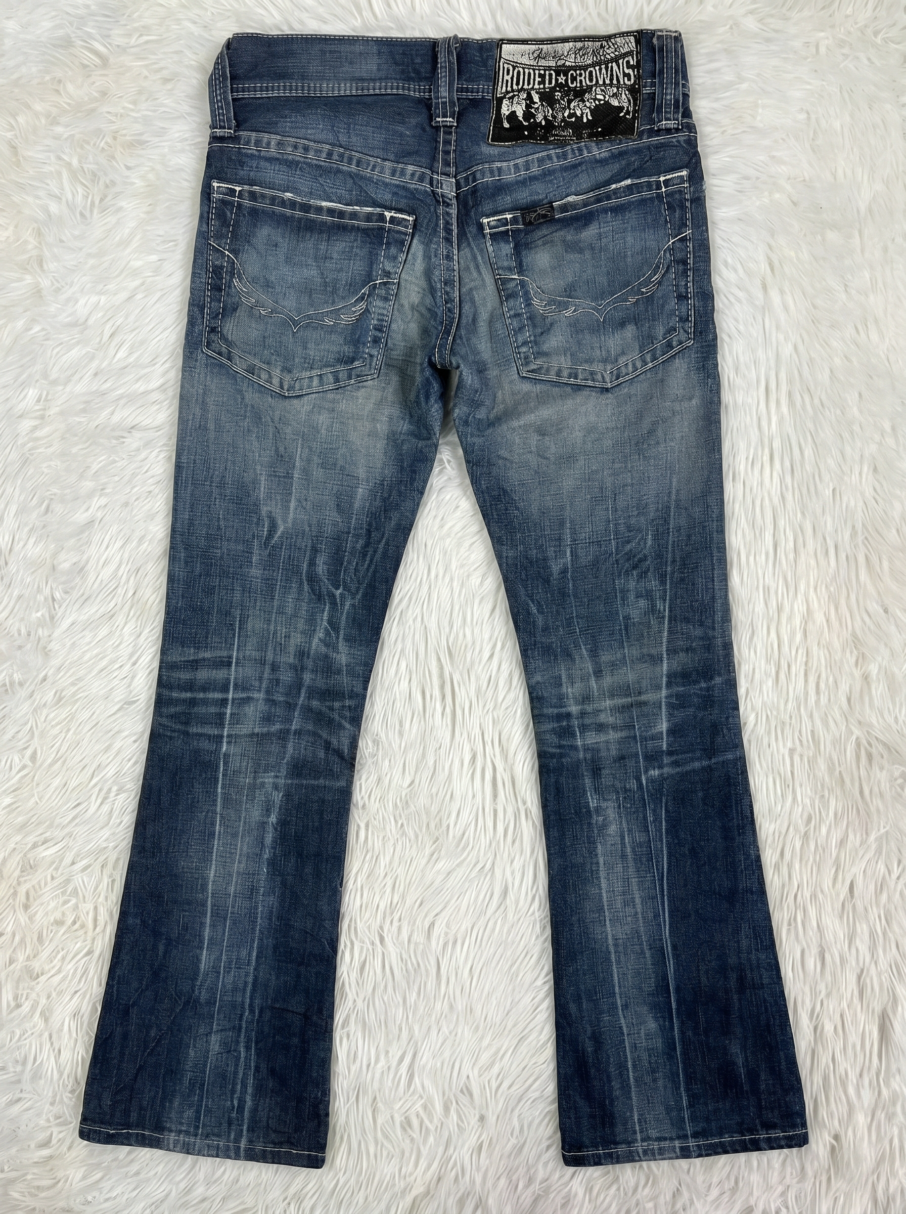 Rodeo Crowns Vintage Low Waist Flared Jeans [XS]