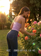 Vintage low waist flared jeans (Größe XS)