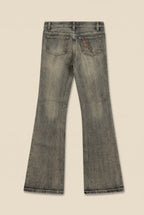 hongrunlai Vintage Jeans Größe S – Detailansicht 3