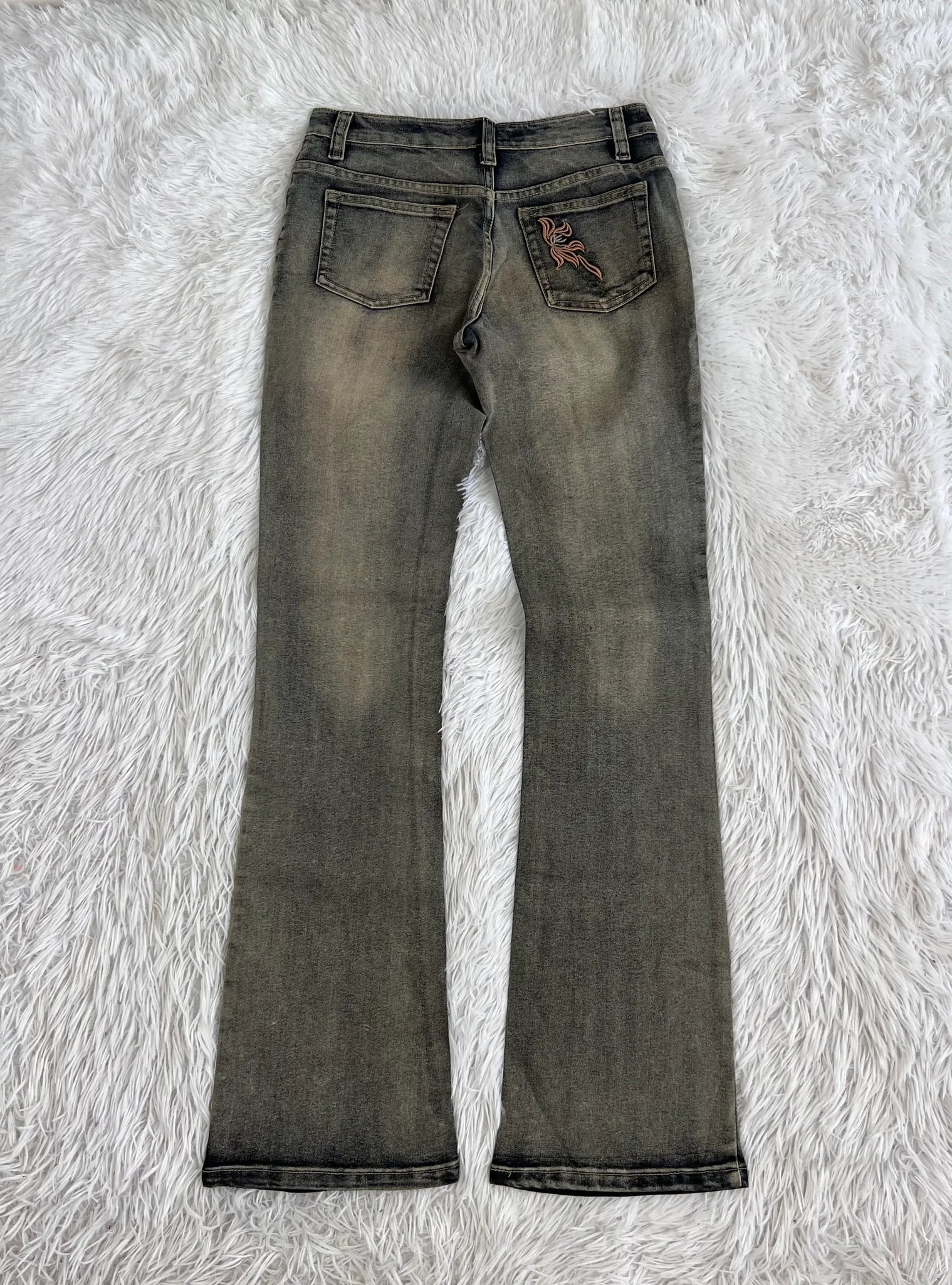 hongrunlai Vintage Jeans Größe S – Detailansicht 4