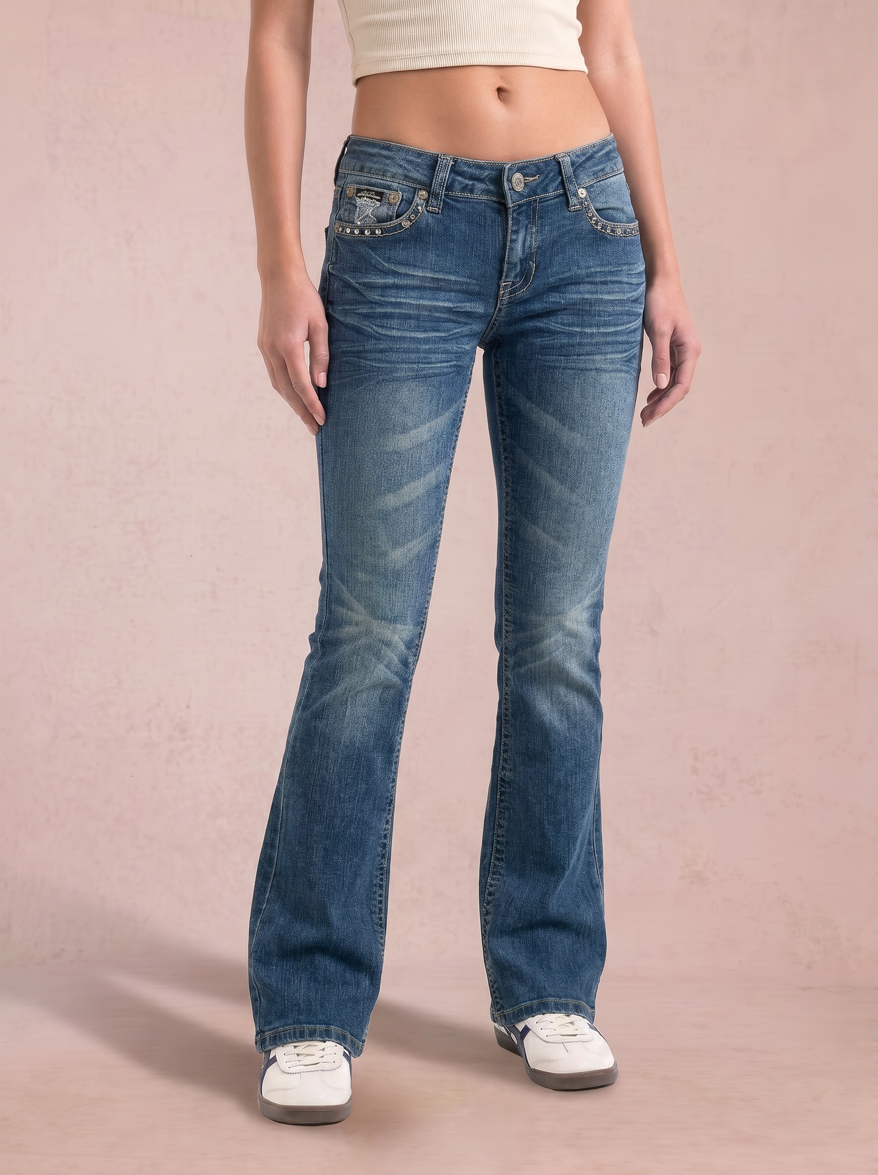 Do Denim Vintage low waist flared jeans (Größe S)