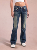 Red Pepper Vintage low waist flared jeans (Größe M)