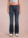 Miss Sixty Vintage Low Waist Flared Jeans [XXS]