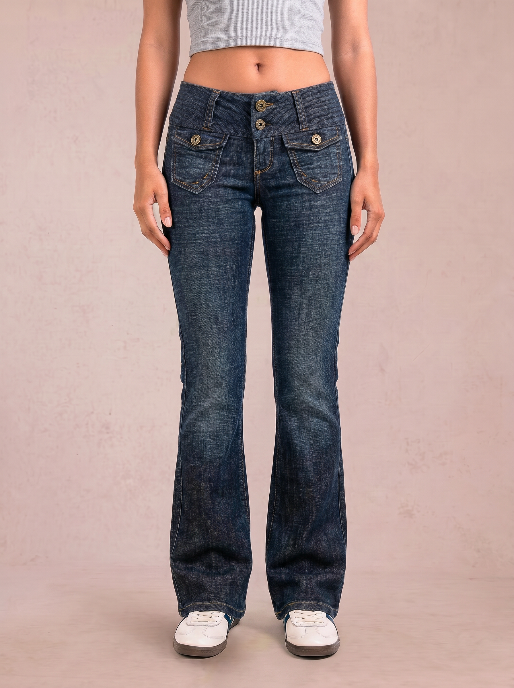 Miss Sixty Vintage Low Waist Flared Jeans [XXS]
