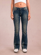 Vintage low waist flared jeans (Größe S)