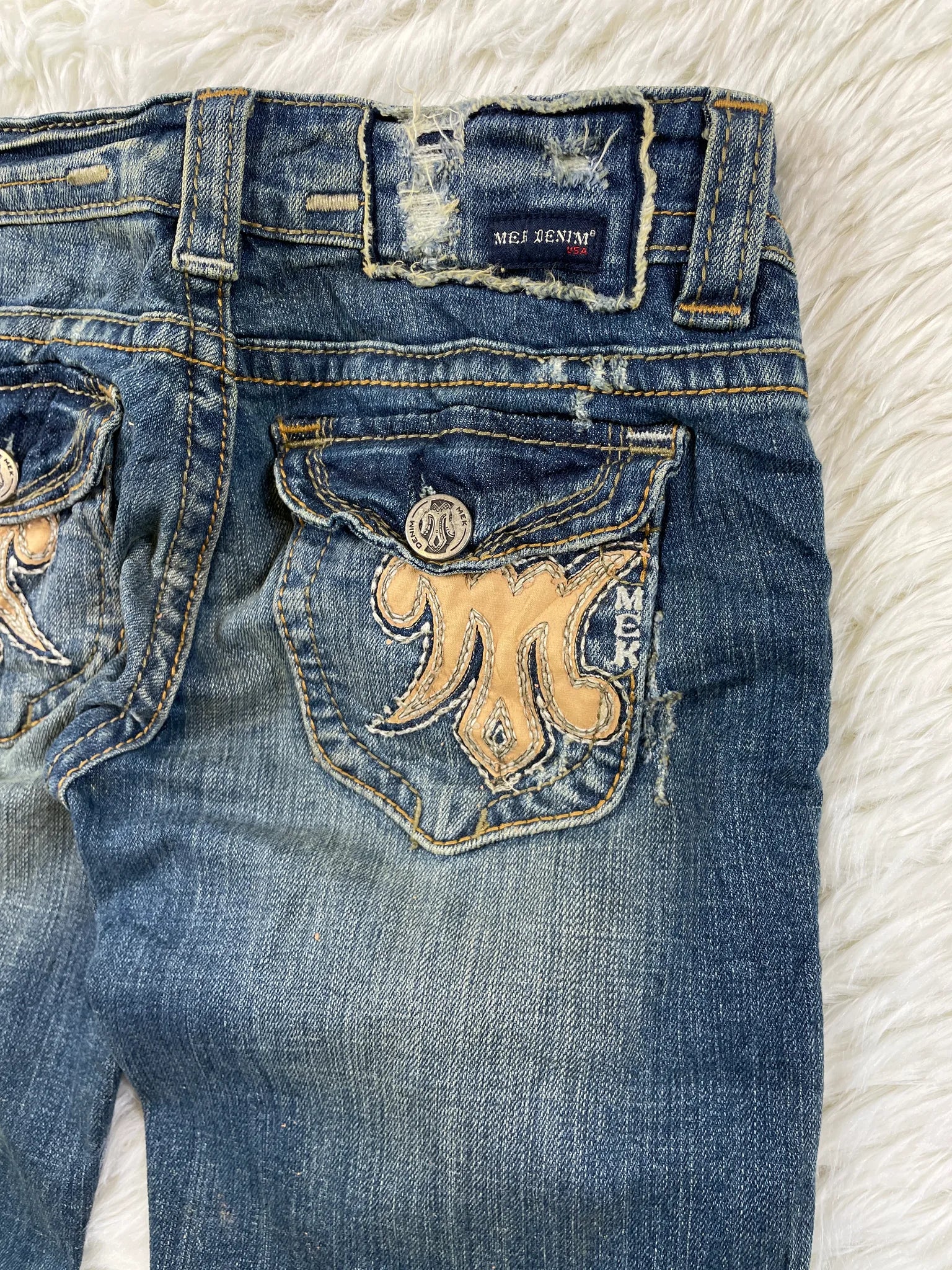 MEK Vintage Jeans Größe XXS – Detailansicht 4