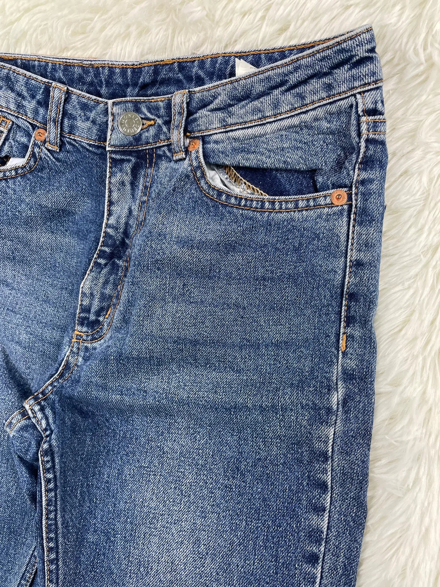 Monki Vintage Jeans Größe XXS – Detailansicht 3