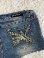 Red Rivet low waist [L]