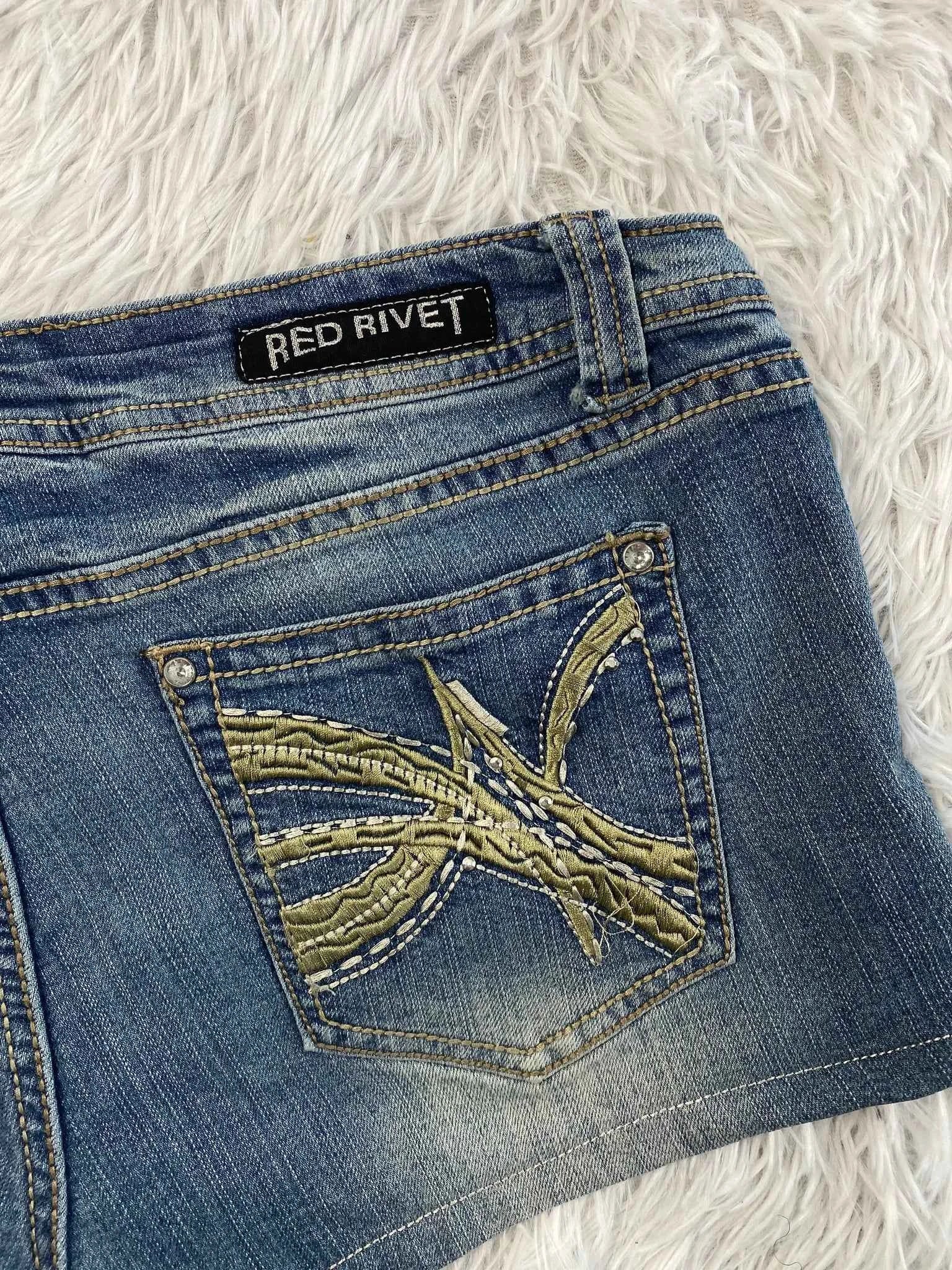 Red Rivet low waist [L]