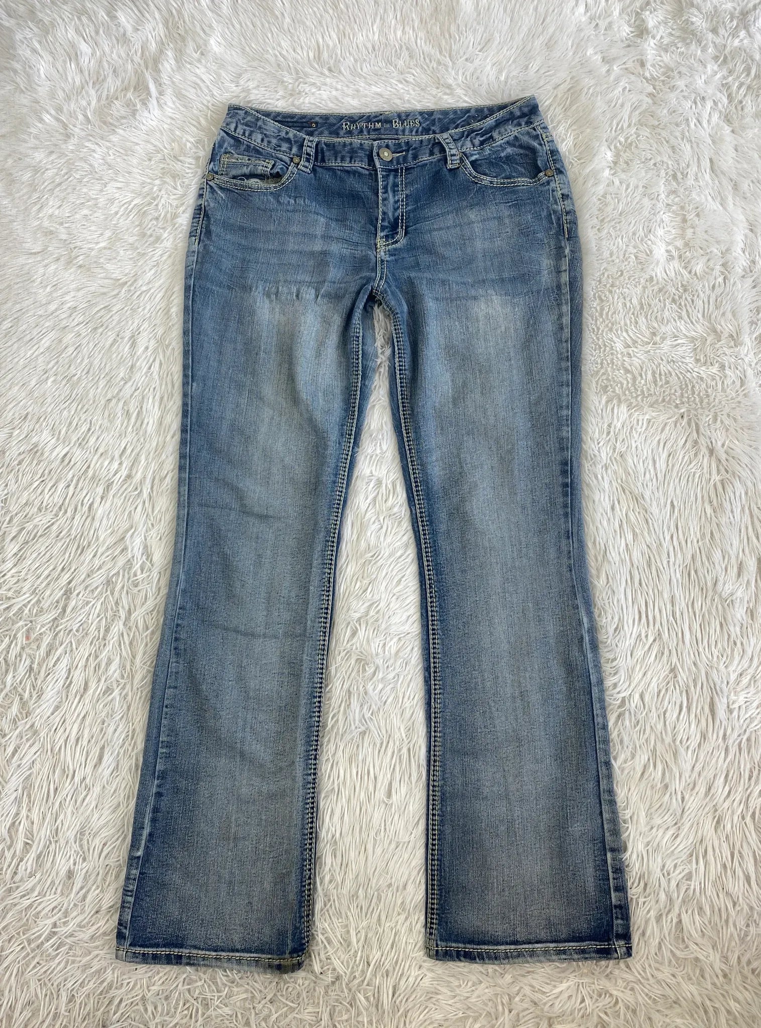 Rhythm in blues Vintage Jeans Größe L – Detailansicht 4