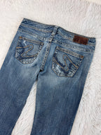 silver Vintage Jeans Größe M – Detailansicht 3