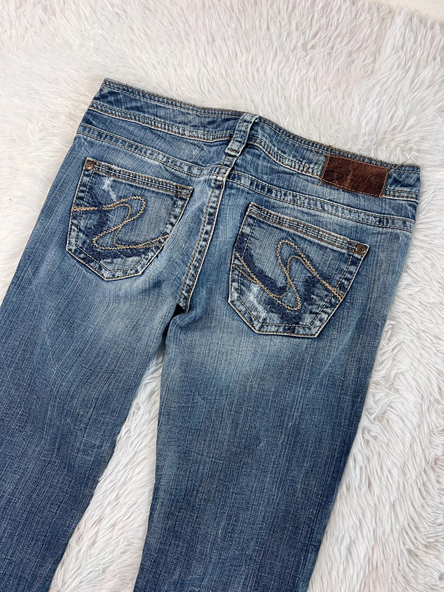 silver Vintage Jeans Größe M – Detailansicht 3