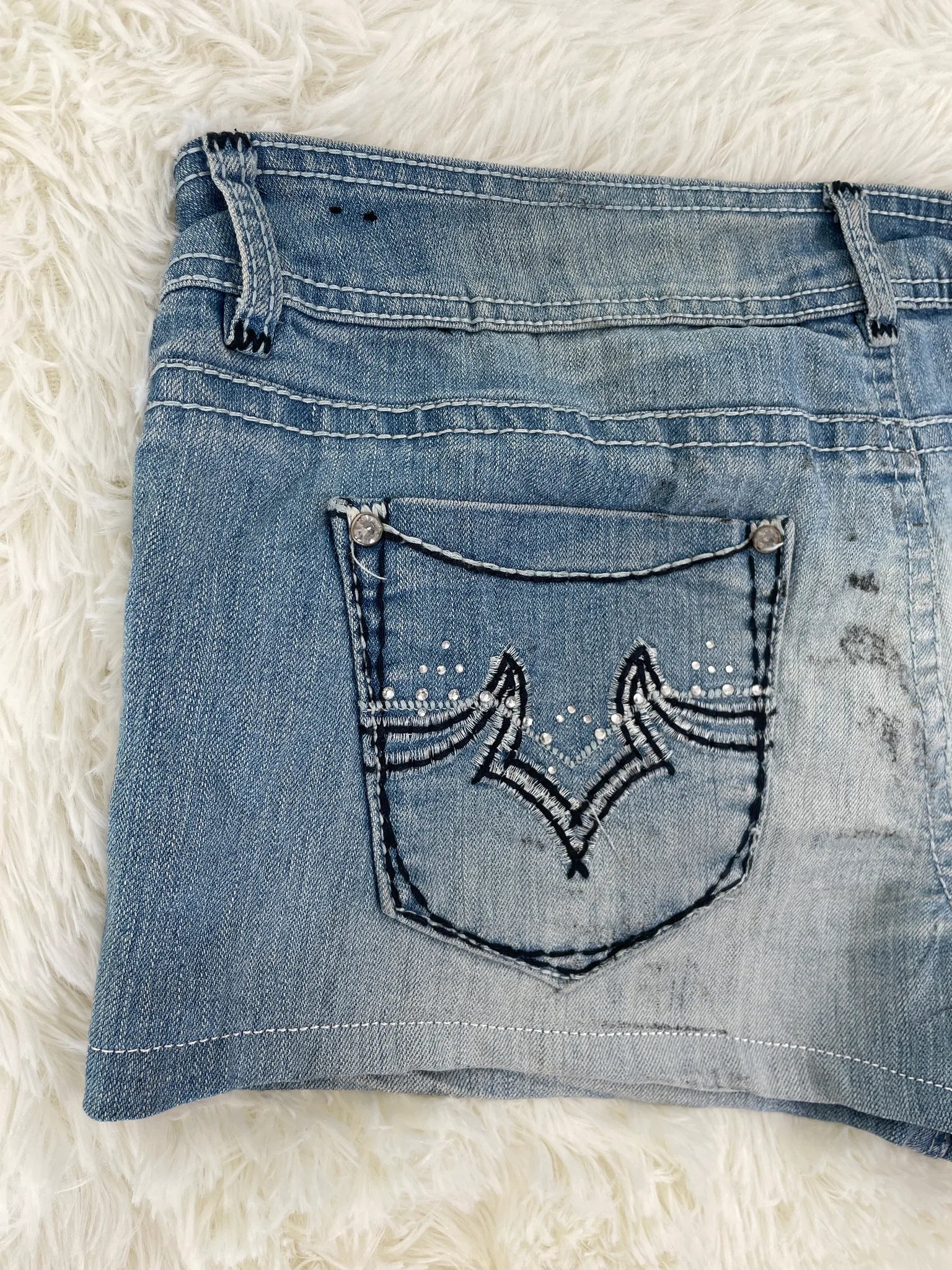 Twenty one black Vintage Jeans Größe XL – Detailansicht 5