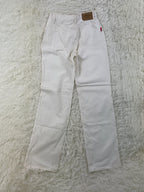 white Vintage Jeans Größe XXS – Detailansicht 4